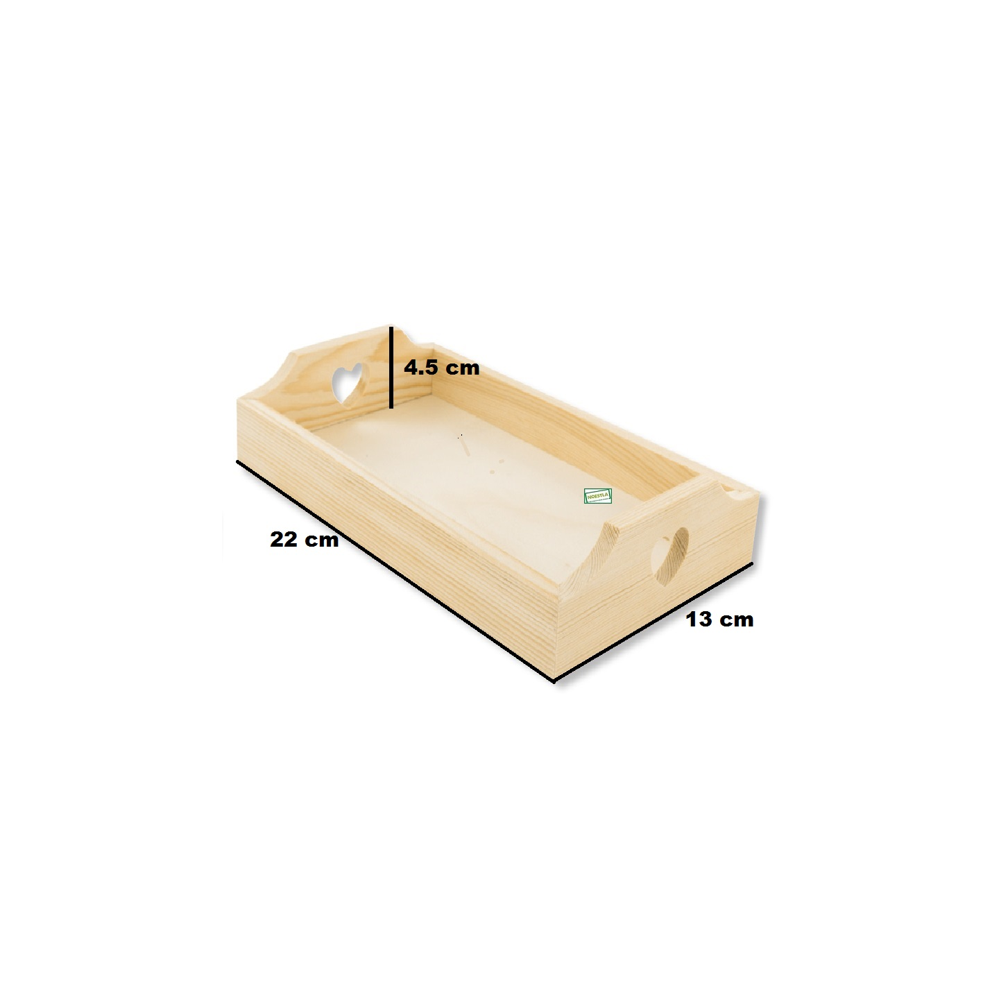 1 plateau rectangle en bois brut