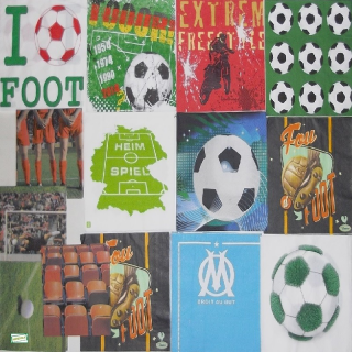 14 serviettes papier Le football -L40