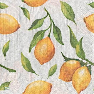 20 serviettes papier Les citrons -L52