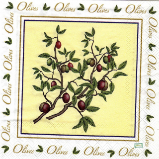 1 serviette papier Les Olives - 16
