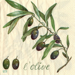 1 serviette papier Les Olives - 67