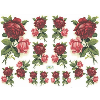 1 papier de découpage Les Roses - D331M2