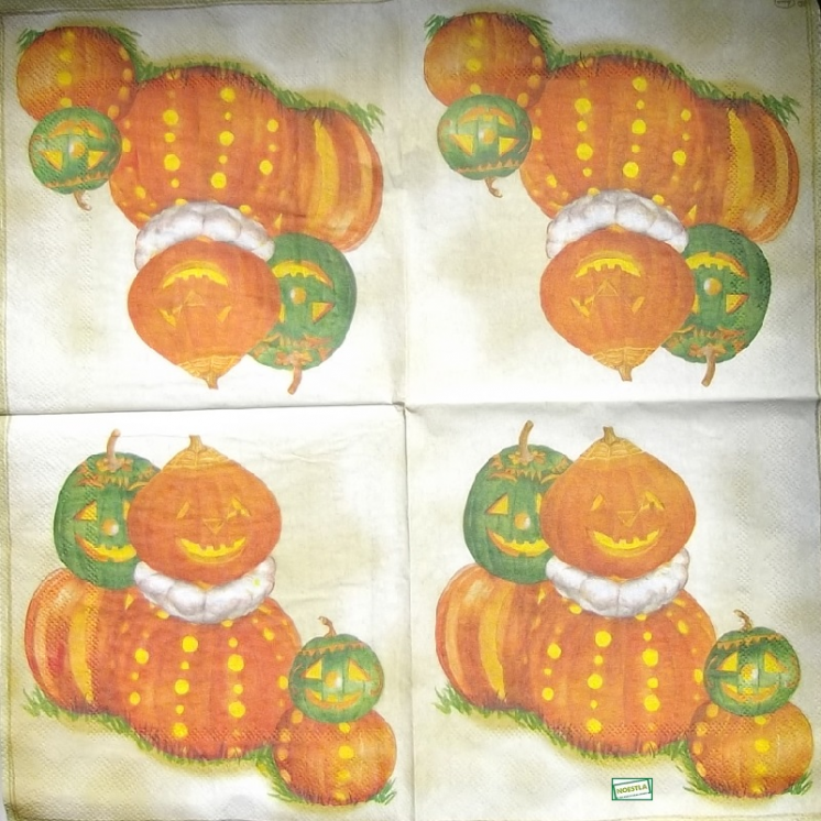 1 serviette papier Halloween -  4