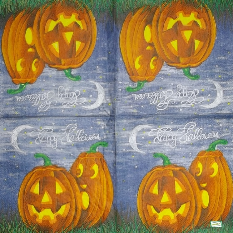 1 serviette papier Halloween -  5