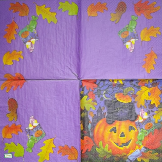1 serviette papier Halloween - 13
