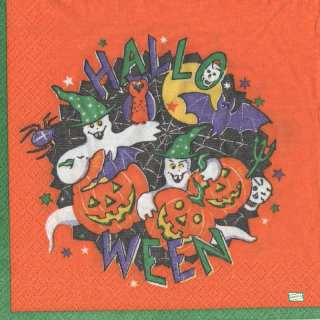 1 serviette papier Halloween - 20
