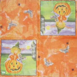 1 serviette papier Halloween - 28