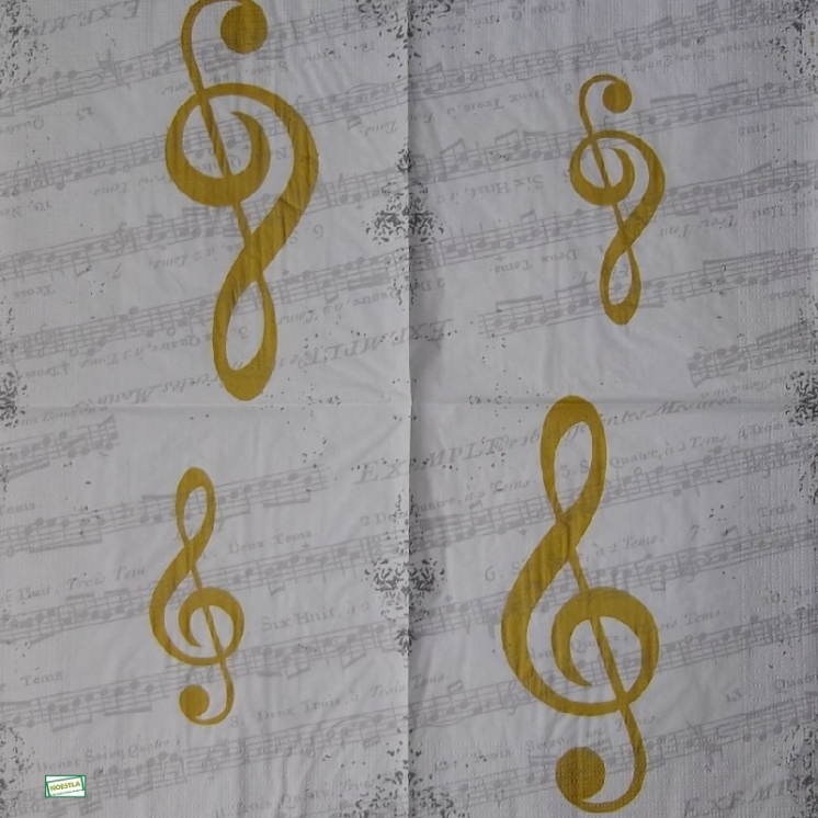 1 serviette papier Musique - 5