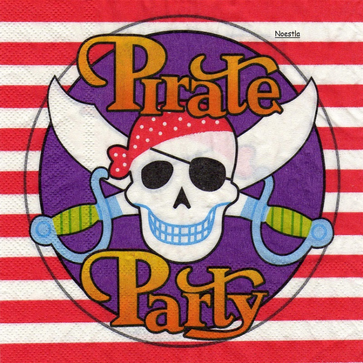 1 serviette papier Pirate - 1