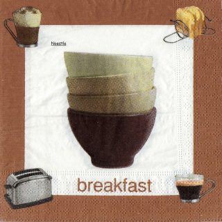 1 serviette papier Petit Déjeuner - 57