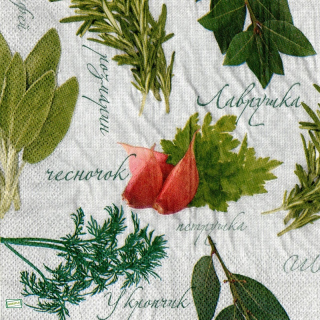 1 serviette papier Aromates - 14