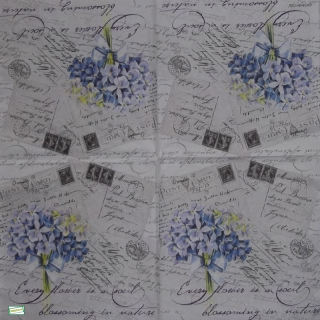 1 serviette papier Les Violettes - 6
