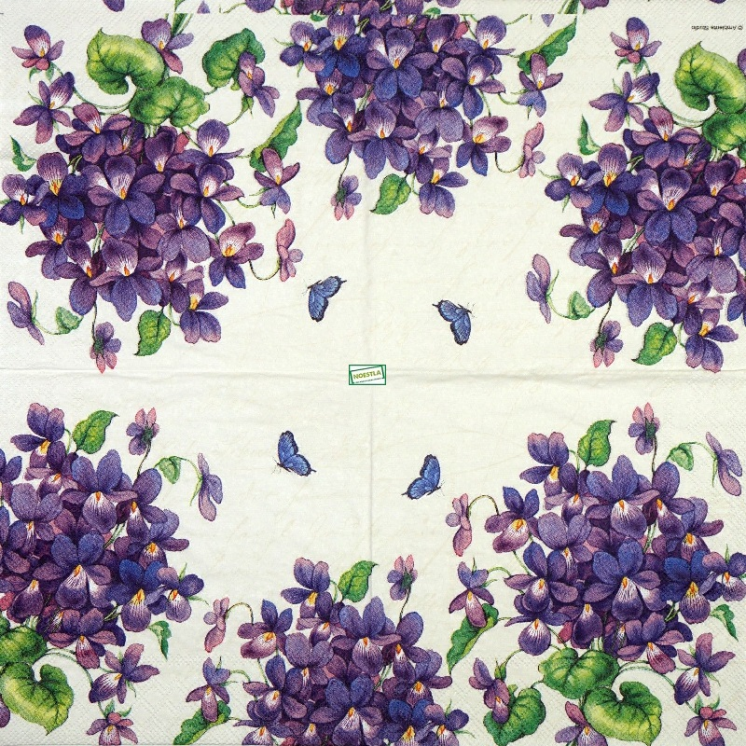 1 serviette papier Les Violettes - 16