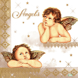 1 serviette papier Les Anges - 7
