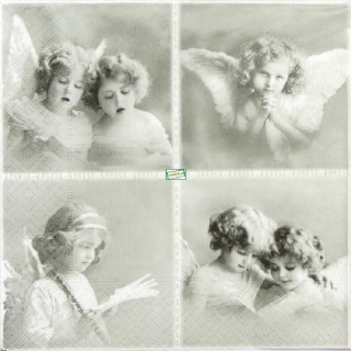 1 serviette papier Les Anges - 12