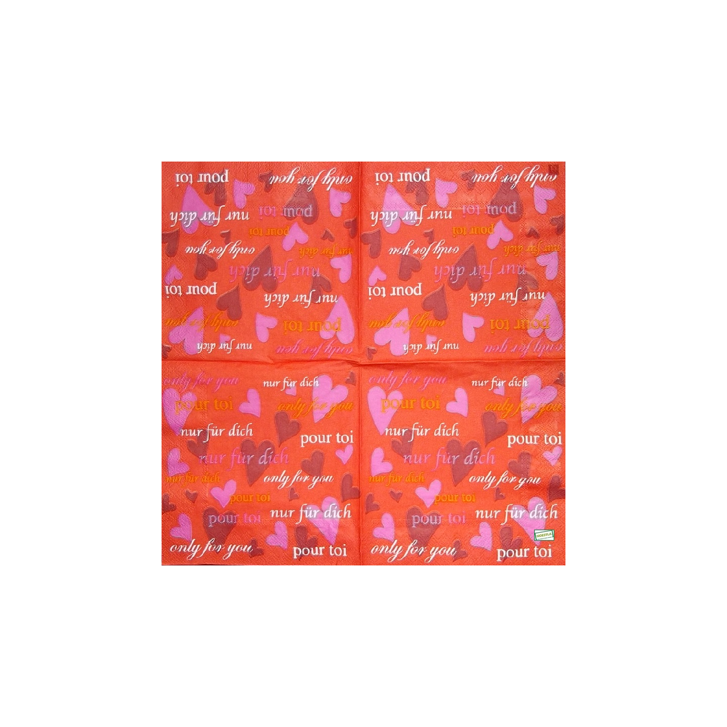 1 serviette papier Les Coeurs - 35
