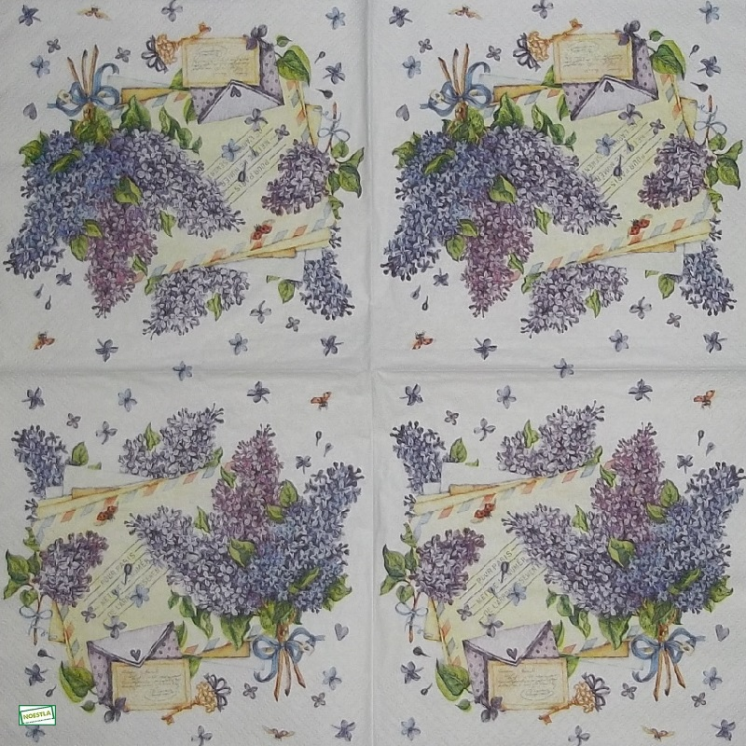 1 serviette papier Le lilas -13
