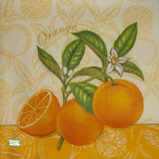 1 serviette papier Les Oranges - 4