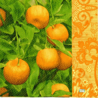 1 serviette papier Les Oranges - 17