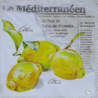 1 serviette papier Les Citrons -18