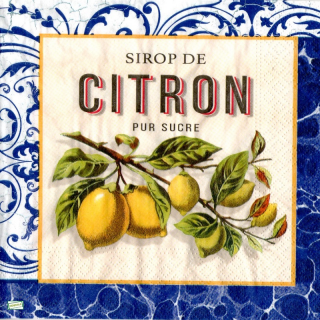 1 serviette papier Les Citrons -19