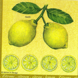 1 serviette papier Les Citrons - 28