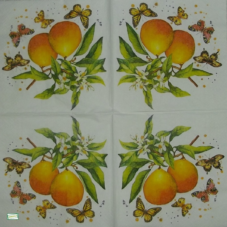 1 serviette papier Les Oranges - 35