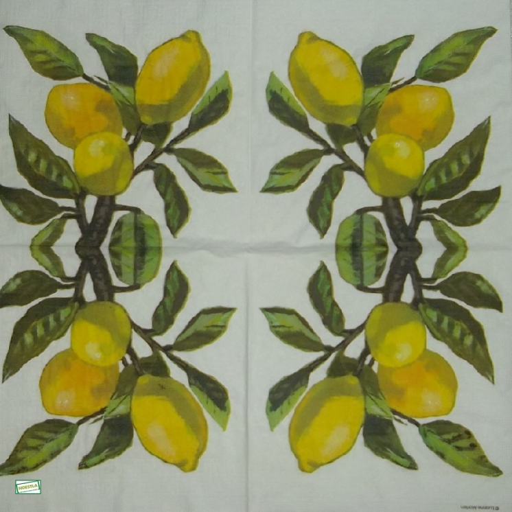 1 serviette papier Les Citrons - 49