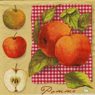 1 serviette papier Les Pommes - 2