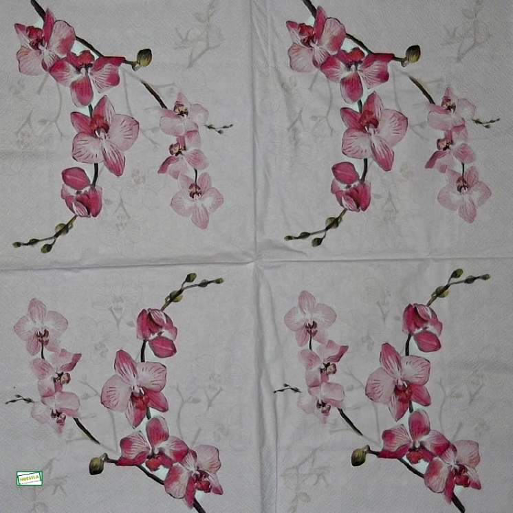 1 serviette papier Les Orchidés - 7
