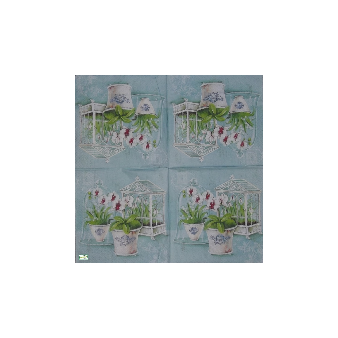 1 serviette papier Les Orchidés - 45