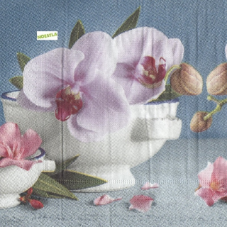 1 serviette papier Les Orchidés - 53