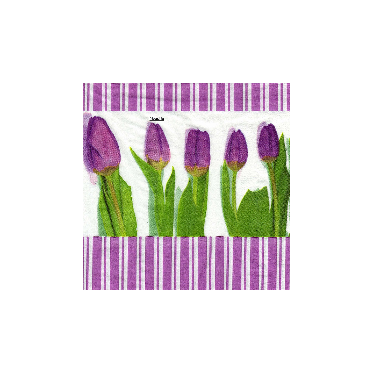 1 serviette papier  Tulipes - 20