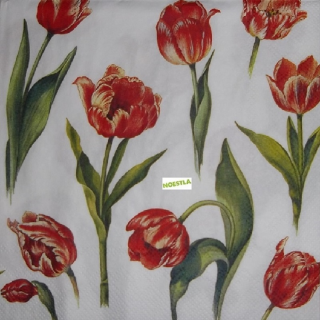 1 serviette papier  Tulipes - 42