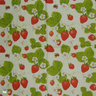 1 serviette papier Les fraises - 7
