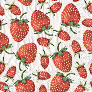 1 serviette papier Les fraises - 9