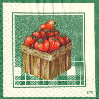 1 serviette papier Les fraises - 18